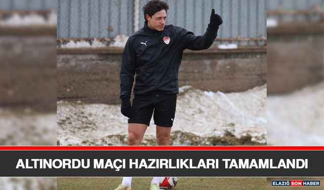 Altınordu Maçı Hazırlıkları Tamamlandı