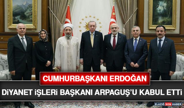 Cumhurbaşkanı Erdoğan, Diyanet İşleri Başkanı Arpaguş’u Kabul Etti