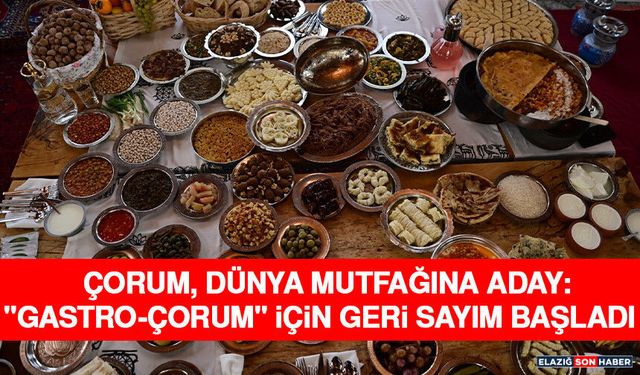 Çorum, Dünya Mutfağına Aday: "Gastro-Çorum" İçin Geri Sayım Başladı