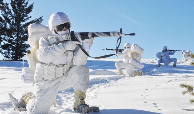 Mehmetçik tarafından '18'inci Dönem Barınma ve Çığ Kursu' yapıldı