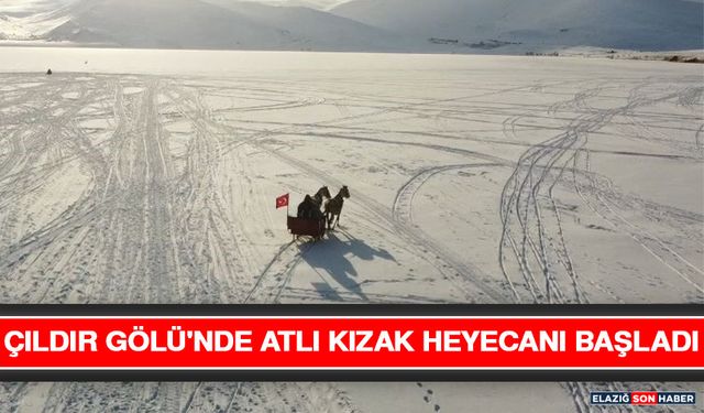 Çıldır Gölü'nde Atlı Kızak Heyecanı Başladı
