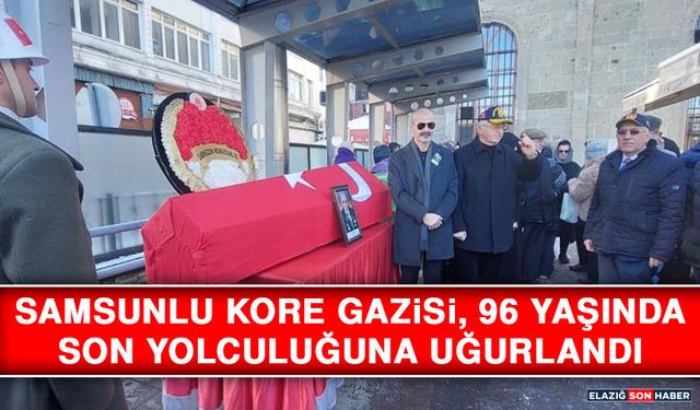 Samsunlu Kore Gazisi, 96 Yaşında Son Yolculuğuna Uğurlandı