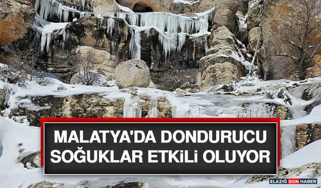 Malatya'da Dondurucu Soğuklar Etkili Oluyor