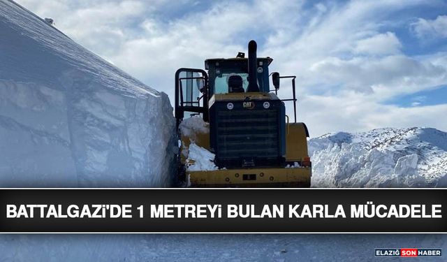 Battalgazi'de 1 Metreyi Bulan Karla Mücadele