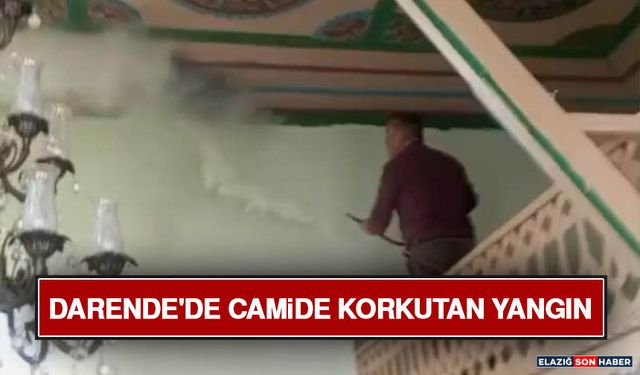 Darende'de Camide Korkutan Yangın
