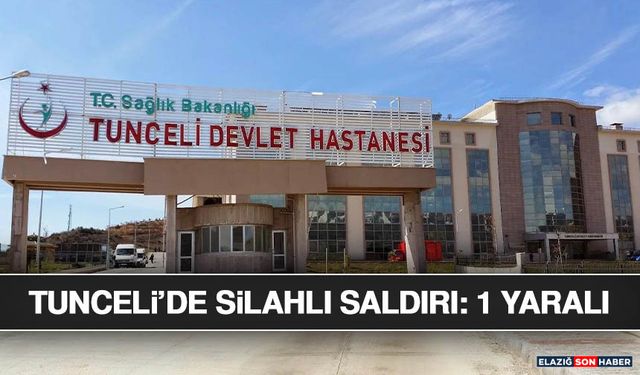 Tunceli’de Silahlı Saldırı: 1 Yaralı