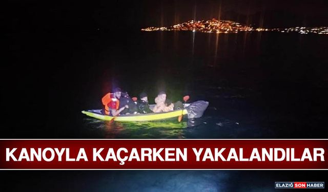 Kanoyla Kaçarken Yakalandılar