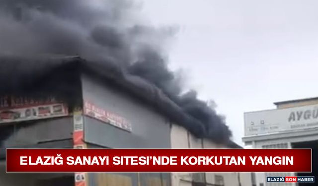 Elazığ Sanayi Sitesi’nde Korkutan Yangın