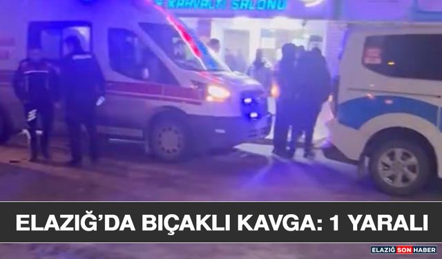 Elazığ’da Bıçaklı Kavga: 1 Yaralı