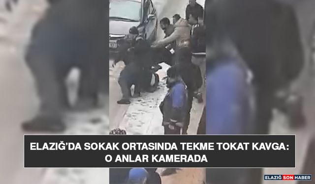 Elazığ’da Sokak Ortasında Tekme Tokat Kavga: O Anlar Kamerada