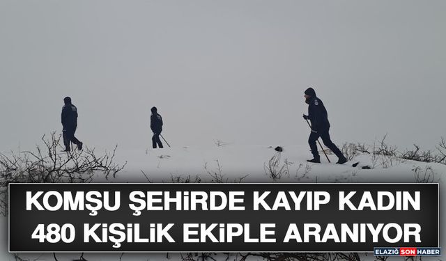 Komşu Şehirde Kayıp Kadın 480 Kişilik Ekiple Aranıyor