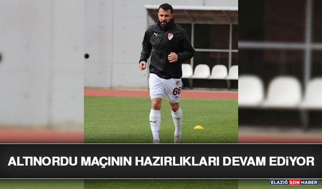 Altınordu Maçının Hazırlıkları Devam Ediyor