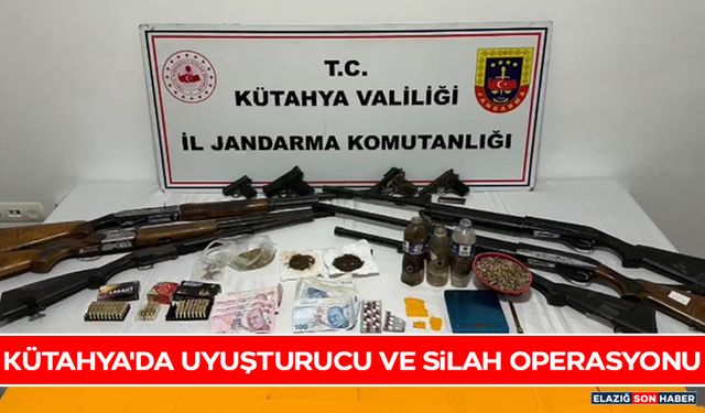 Kütahya'da Uyuşturucu Ve Silah Operasyonu