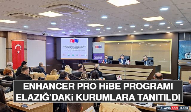 ENHANCER PRO Hibe Programı Elazığ’daki Kurumlara Tanıtıldı