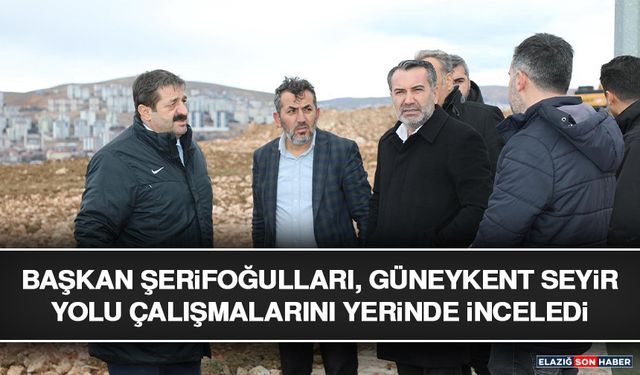 Başkan Şerifoğulları, Güneykent Seyir Yolu Çalışmalarını Yerinde İnceledi