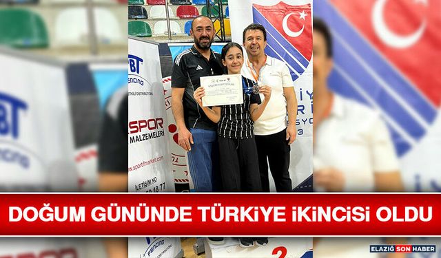 Doğum Gününde Türkiye İkincisi Oldu