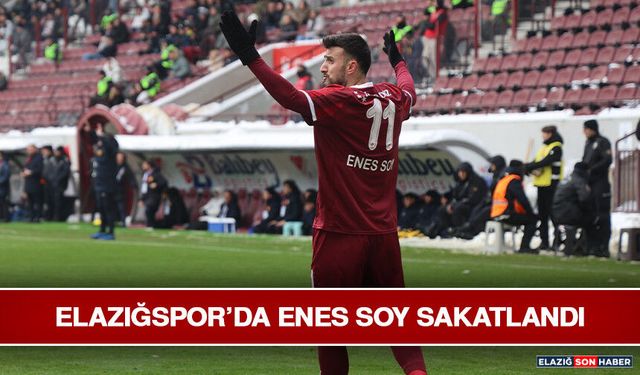 Elazığspor’da Enes Soy Sakatlandı