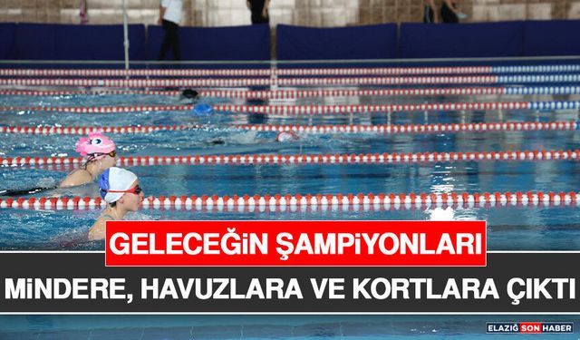 Geleceğin Şampiyonları Mindere, Havuzlara ve Kortlara Çıktı