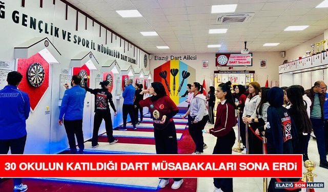 30 Okulun Katıldığı Dart Müsabakaları Sona Erdi