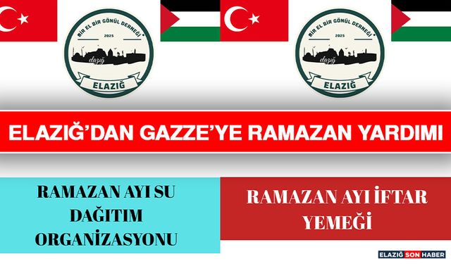 Elazığ’dan Gazze’ye Ramazan Yardımı
