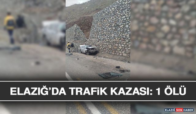 Elazığ’da Trafik Kazası: 1 Ölü