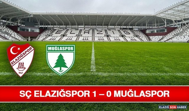 SÇ Elazığspor 1 – 0 Muğlaspor