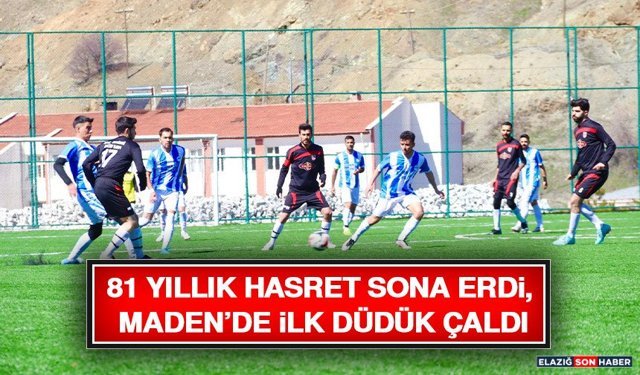 81 Yıllık Hasret Sona Erdi, Maden’de İlk Düdük Çaldı