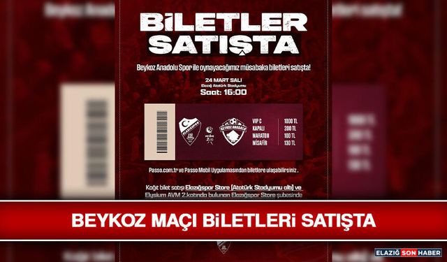 Beykoz Maçı Biletleri Satışta