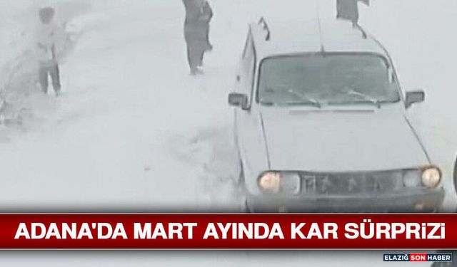 Adana'da Mart Ayında Kar Sürprizi