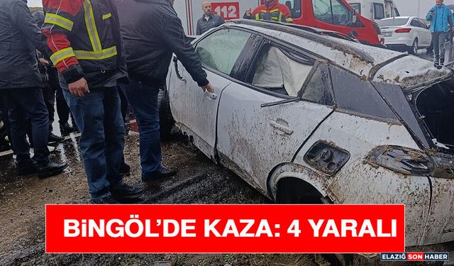 Bingöl’de Kaza: 4 Yaralı