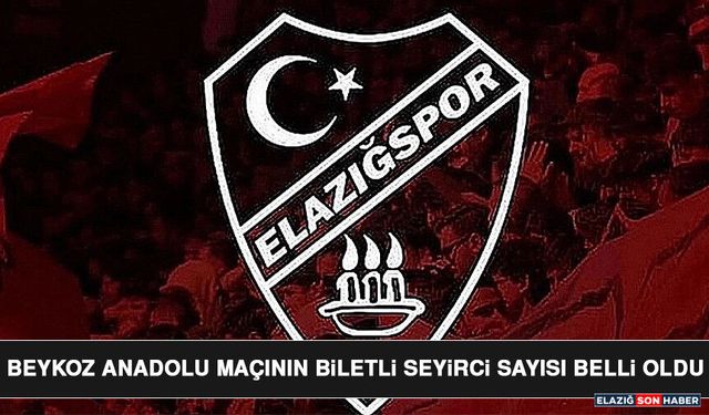 Beykoz Anadolu Maçının Biletli Seyirci Sayısı Belli Oldu