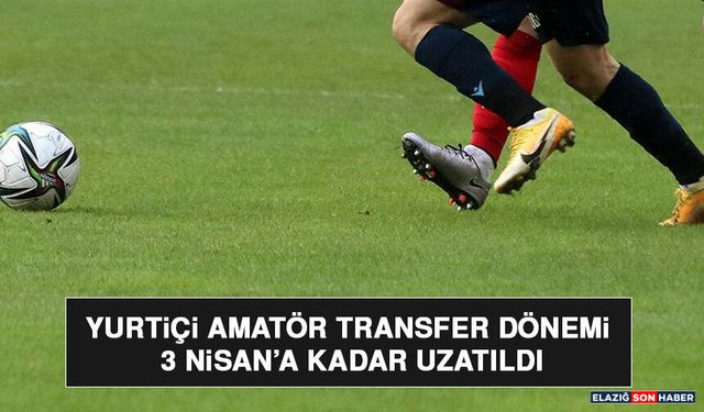 Yurtiçi Amatör Transfer Dönemi 3 Nisan’a Kadar Uzatıldı