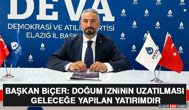 Başkan Biçer: Doğum İzninin Uzatılması Geleceğe Yapılan Yatırımdır