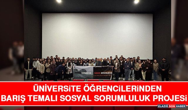 Üniversite Öğrencilerinden Barış Temalı Sosyal Sorumluluk Projesi