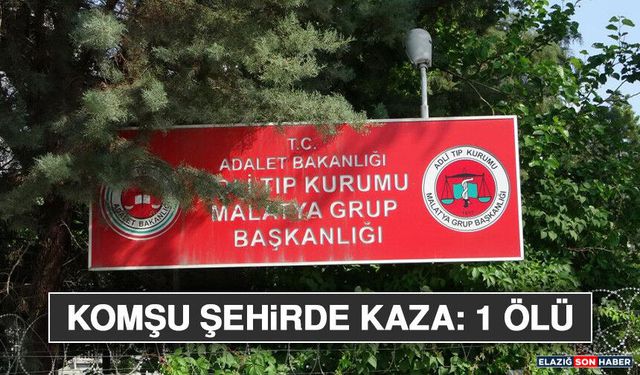 Komşu Şehirde Kaza: 1 Ölü