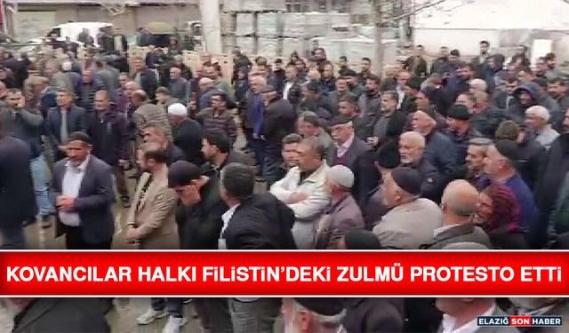 Kovancılar Halkı Filistin’deki Zulmü Protesto Etti