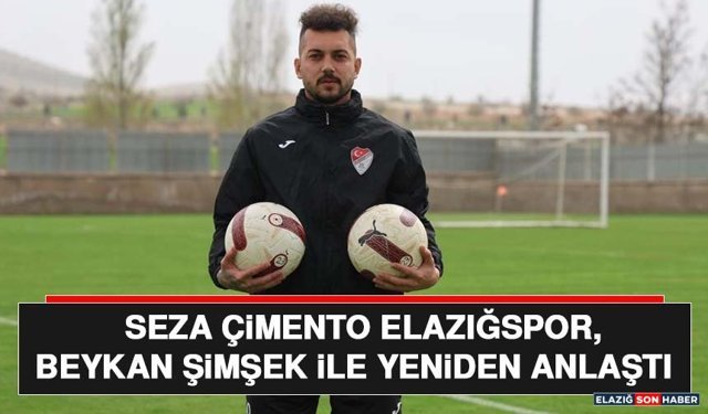 Seza Çimento Elazığspor, Beykan Şimşek İle Yeniden Anlaştı