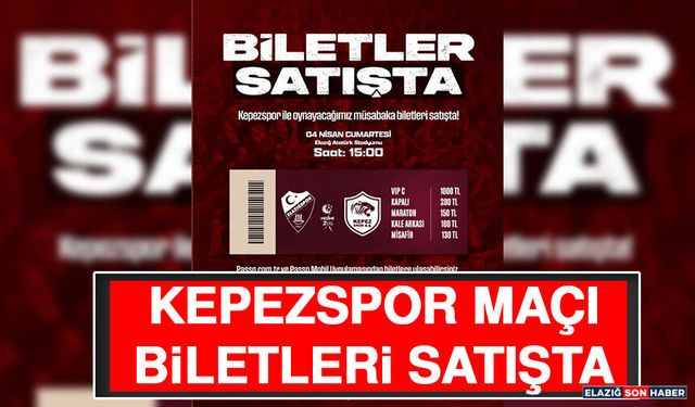 Kepezspor Maçı Biletleri Satışta