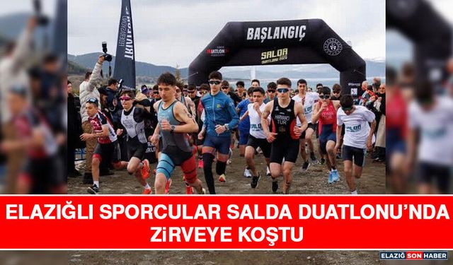 Elazığlı Sporcular Salda Duatlonu’nda Zirveye Koştu