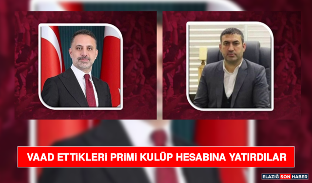 Vaad Ettikleri Primi Kulüp Hesabına Yatırdılar