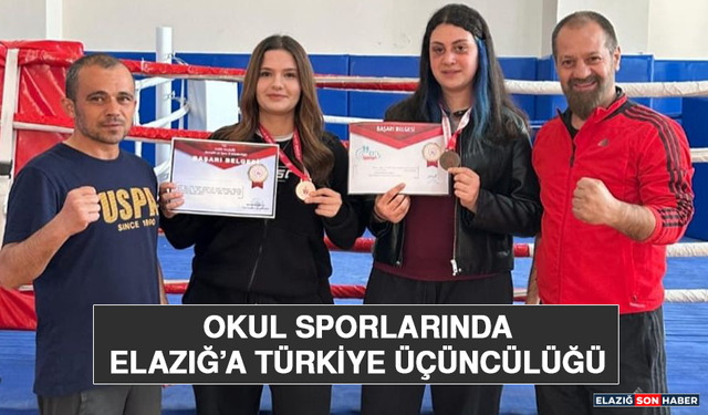 Okul Sporlarında Elazığ’a Türkiye Üçüncülüğü