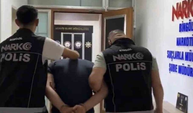 Bingöl'de uyuşturucu taciri tutuklandı