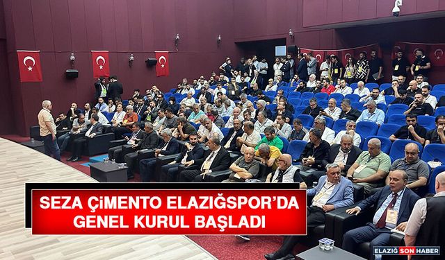 Seza Çimento Elazığspor’da Genel Kurul Gerçekleştirildi