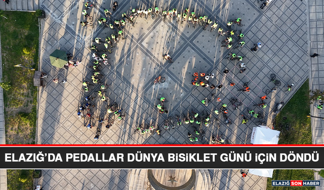 Elazığ’da Pedallar Dünya Bisiklet Günü İçin Döndü