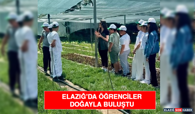 Elazığ’da öğrenciler doğayla buluştu