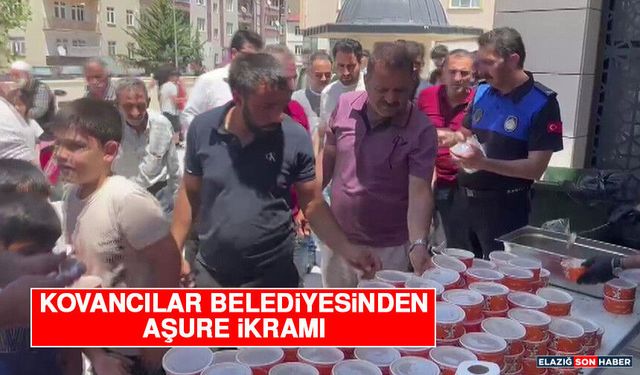 Kovancılar Belediyesinden Aşure İkramı