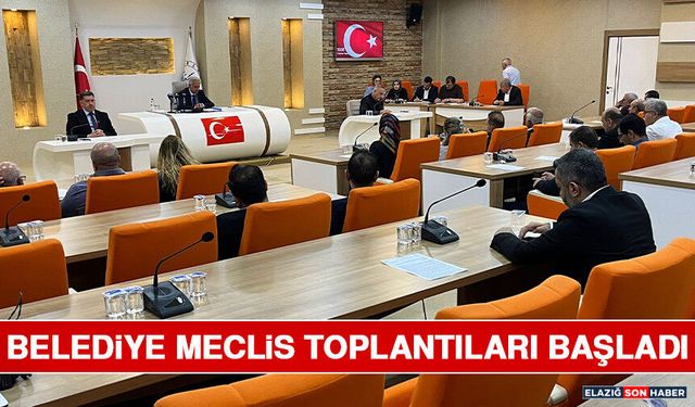 Belediye Meclis Toplantıları Başladı
