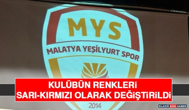 Kulübün Renkleri Sarı-Kırmızı Olarak Değiştirildi