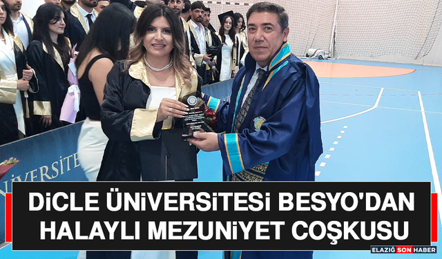 Dicle Üniversitesi BESYO'dan Halaylı Mezuniyet Coşkusu