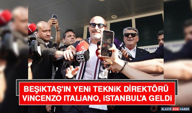 Beşiktaş'ın Yeni Teknik Direktörü Vincenzo Italiano, İstanbul'a Geldi